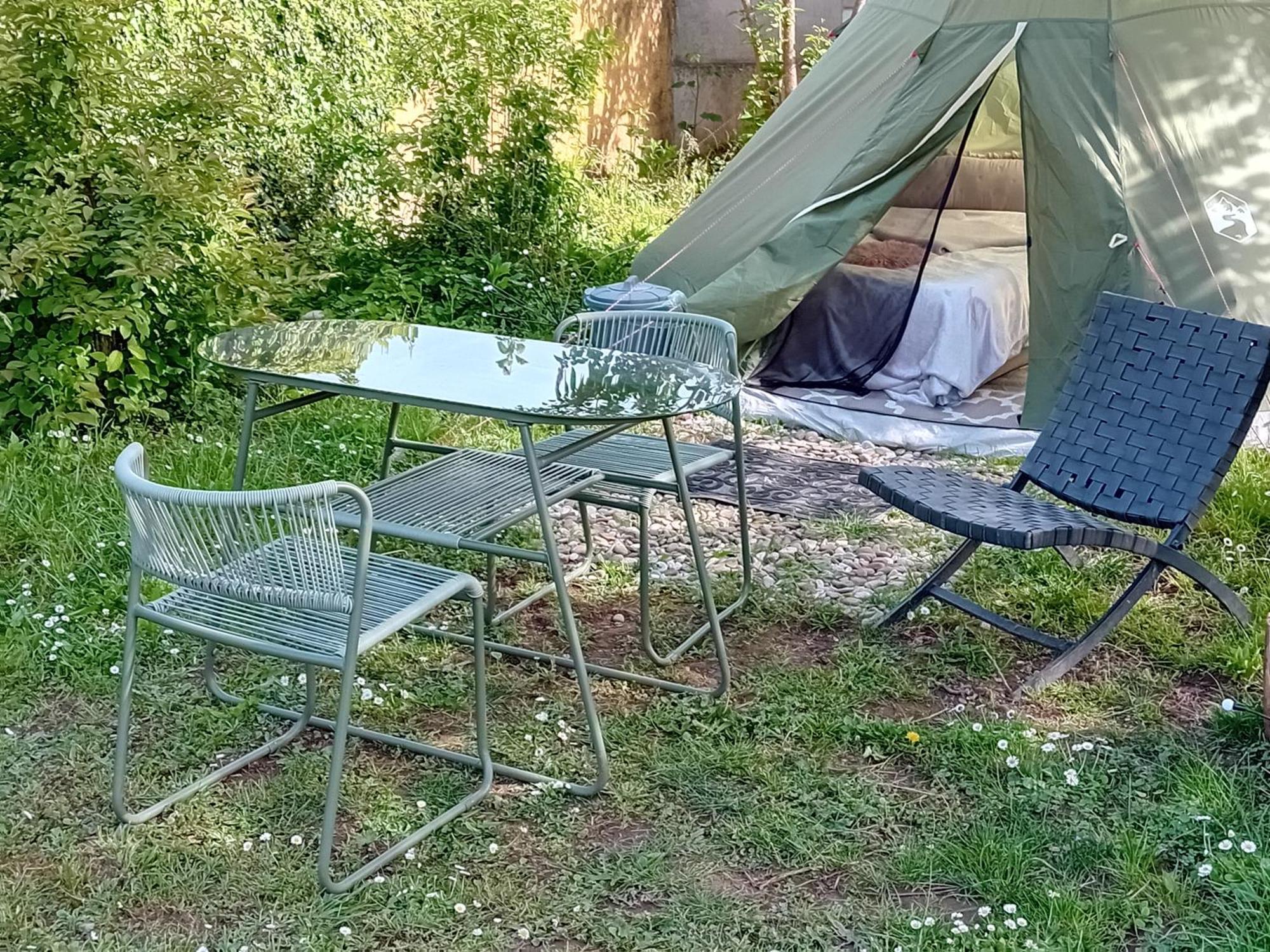 Indian Tent Tipi In Shared Lot And Shared Bathroom Mrse Exterior foto